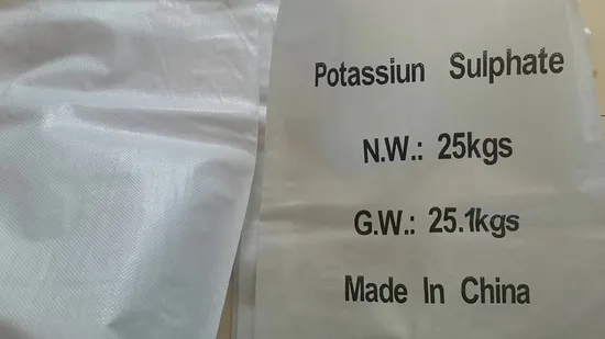 Sulfato de potássio/sulfato de potássio de alta qualidade K2o 50% grau de fertilizante